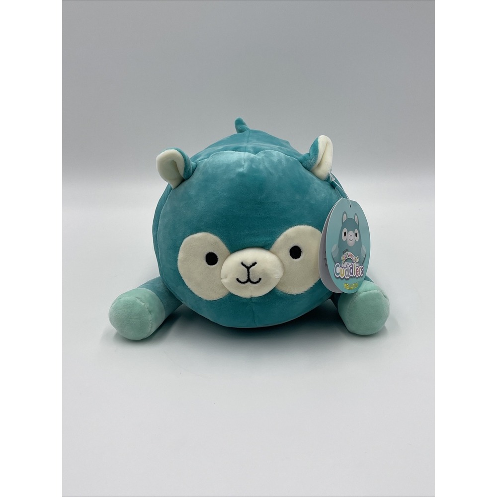 New Squishmallows Cuddlers‎ French Laying Pierre 9" Teal Alpaca Rare